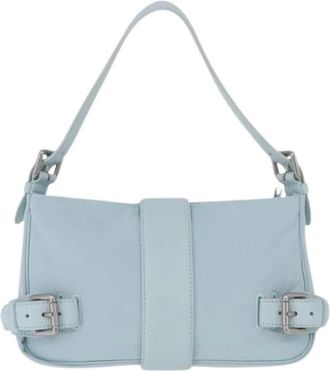 Bottega Veneta Pre-owned Vintage Schoudertas - Dames - Vintage Schoudertas - Blauw - ONE Size - Nylon - Vintage
