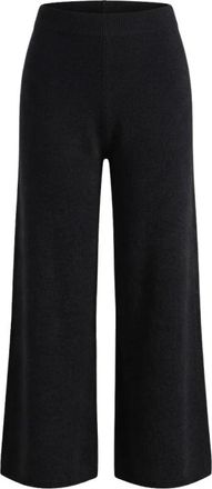 Pennyblack Pbbgarza Wijde Broek - Dames - Wijde Broeken - Zwart - L - Wol - Broeken