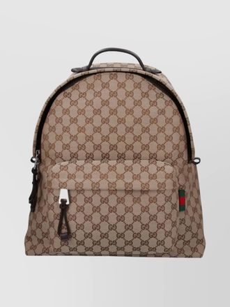 Gucci fabric backpack featuring adjustable straps