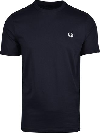 Fred Perry Mens Fred Perry Ringer T-Shirt in Navy