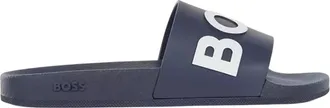 HUGO BOSS Sliders met herenlogo (Donkerblauw)