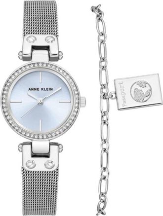 Anne Klein Quartz Crystal Ladies Watch and Bracelet Set AK3617LBST