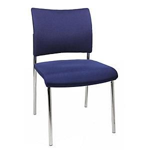 Topstar Silla Para Visitas Apilable 4 Patas Respaldo Acolchado Ue