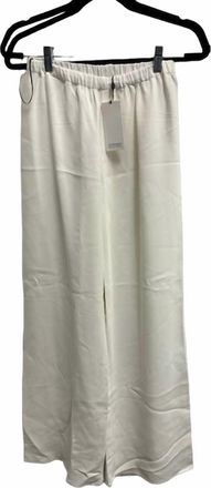 SPRWMN Womens Pull On Wide Pant In White