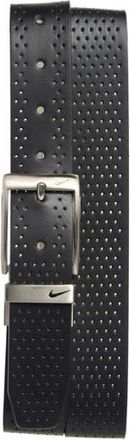 Nike Perforated Reversible Belt in White/Black at Nordstrom Rack, Size X-Large