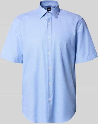 HUGO BOSS Regular Fit Businesshemd aus reiner Baumwolle Modell H-JOE-K-SH-C1-262 in Bleu, Gr&ouml;&szlig;e 39