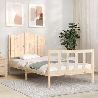 vidaXL Bed Frame without Mattress 100x200 cm Solid Wood Pine Vidaxl