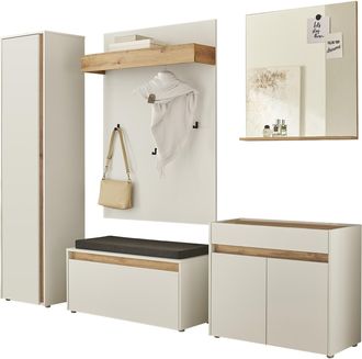 Inosign Garderoben-Set »GIRON/CiTY, moderne Garderobe, Komplettset mit viel Stauraum« Komplett-Set, 5 Stk. tlg