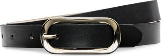L'agence Leya Leather Belt in Black at Nordstrom, Size Large