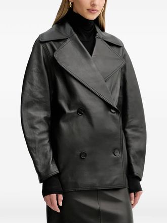 Liviana Conti double-breasted coat - Black