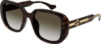 Gucci Brown Gradient Square Ladies Sunglasses GG1557SK 002 54