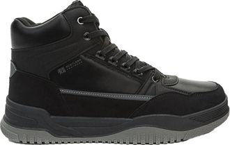 Crosby zwarte casual gesloten enkellaarsjes - Heren - Veterlaarzen - Zwart - 41 EU - Schoenen