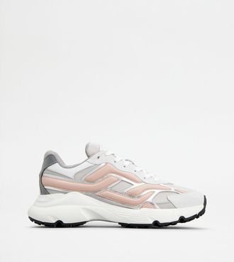 Tod's Sneakers in Leather and Technical Fabric