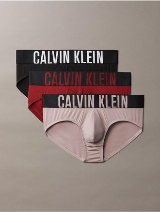 Calvin Klein Mens Intense Power Micro 3-Pack Hip Brief - Multi - XL