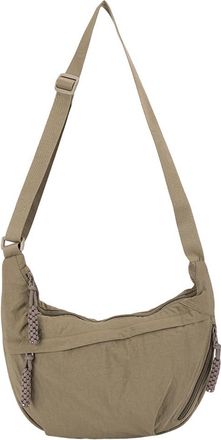 Generic Nylon Crossbody Bag Trendy Crescent Bag Hobo Shoulder Bag for Women (Khaki)