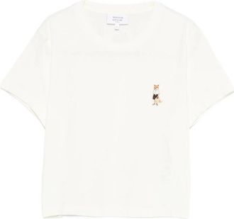 Maison Kitsun&eacute; Fox Embroidered T-shirt