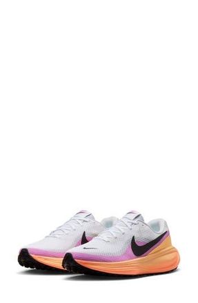 Nike Revolution 8 Running Shoe in White/Black/Tangerine at Nordstrom Rack, Size 10.5