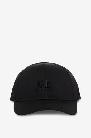 C.P. Company Baseballkappe aus Baumwollgabardine mit Logostickerei