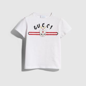 Gucci Kids - Cotton T-shirt With Print, Size 10 years, White