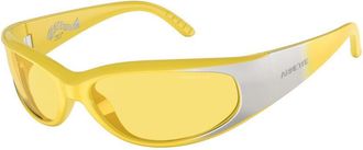 Arnette Zonnebril Gele Montuur