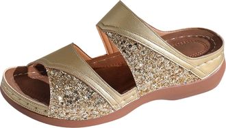 Generic Womens Slide Sandals Summer Casual Slippers with Strap Design Comfortable Home Shoes Flat Outdoor Beach Slides for Women Daily Walking Sandals 2026 (G