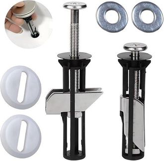 No Brand Pernos De Montaje Para Asiento De Inodoro, Juego Universal De Pernos De Montaje Para Asiento De Inodoro, Juego De Tornillos De Repuesto Resistentes, A