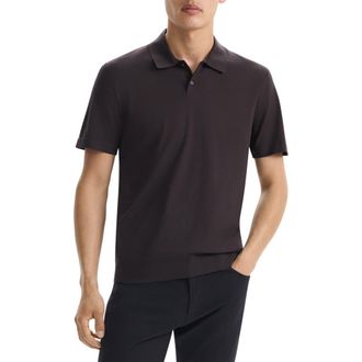 Theory Goris Performance Polo in Hickory at Nordstrom, Size X-Large