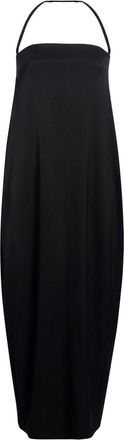 Another Tomorrow cocoon halterneck maxi dress - women - Elastane/Viscose - 38 - Black