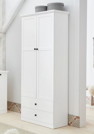 HOME AFFAIRE Garderobenschrank »Örebro« zeitloser Landhausstil, mit Vollauszug