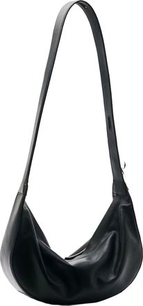 Patrizia Pepe Womens Shoulder Bag New Moon Black Calfskin