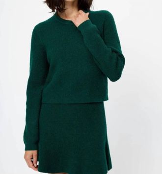 French Connection Vhari Knit Pullover In Green