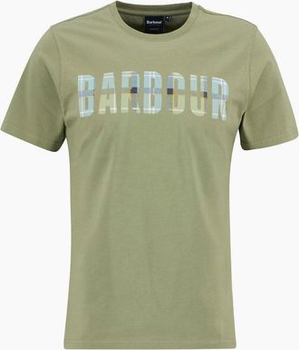Barbour Mens Barbour Thurford T-Shirt GN34 Laurel Green - Tan - Size: 44