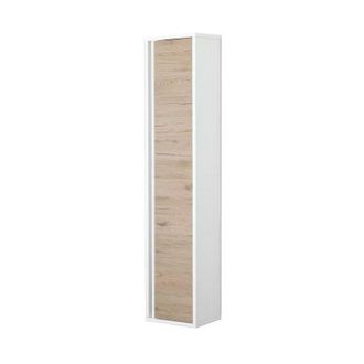 Feridras Feridras - colonna pensile sospesafabula bianco e rovere, 30x24x150 cm