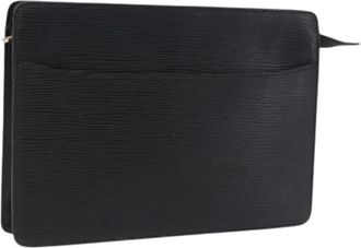 Louis Vuitton Pre-owned Clutch Bag - Dames - Vintage Clutch - Zwart - ONE Size - Leer - Vintage