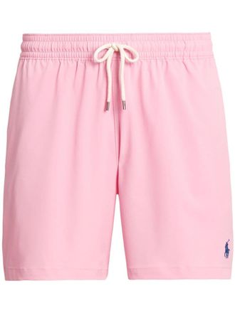 Polo Ralph Lauren Costume da bagno Traveller con ricamo - Rosa