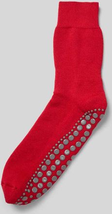 Falke Socken mit geripptem Abschluss in Rot, Größe 39-42