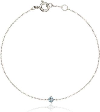 Lily & Roo Silver Small Birthstone Pendant Bracelet