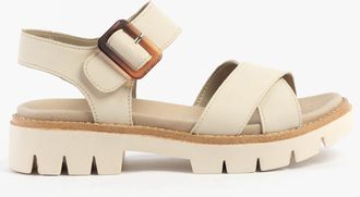 Remonte D7950-60 Womens Sandals Beige Leather - Size UK 7.5