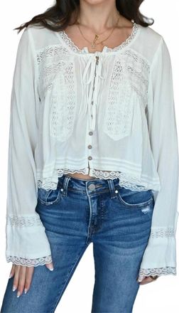 Vintage Havana Lianna Lace Blouse In White