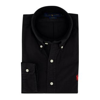 Polo Ralph Lauren Casual Overhemd Slim Fit - Heren - Casual Overhemden - Zwart - S - Katoen - Overhemden