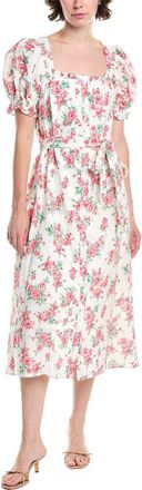endless rose Endless Rose Floral Linen-Blend Midi Dress