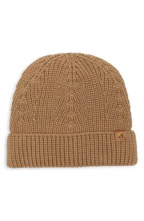 Cole Haan Rib Cuff Beanie in Light Sesame at Nordstrom Rack
