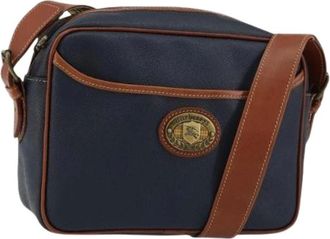 Burberry Pre-owned Cross Body Bags, female, Blue, Size: ONE SIZE Pre-owned Leather Shoulder Bag