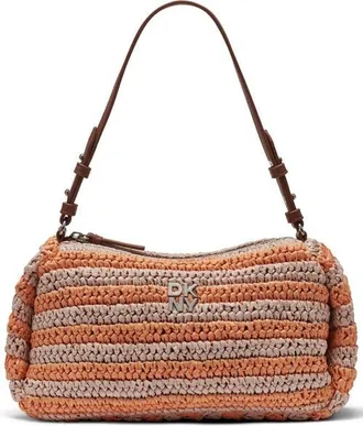 DKNY Remy Top-Zip Shoulder Bag in Orange Sherbet at Nordstrom