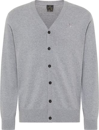Dreimaster Dreimaster Vest Heren licht grijs melange