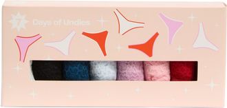 Nordstrom Rack 7-Pack Days of the Week Thongs in Red Purple Blue Multi at Nordstrom Rack, Size X-Large