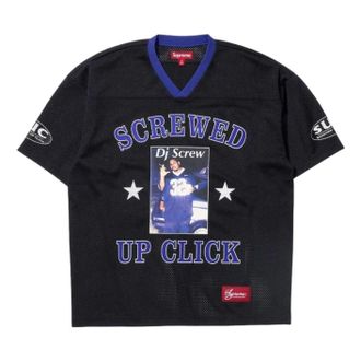 SUPREME x DJ Screw SS26 Football Jersey Black SUP-SS26-146-BLK