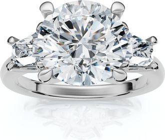 Pompeii3 Certified 3 3/4Ct Kiran Diamond Engagement Ring 14k Gold