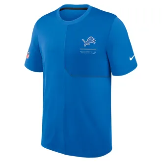 Nike Detroit Lions Sideline Coach Nike Mens Dri-FIT NFL Top in Blue | 03B20BE99J-B8B