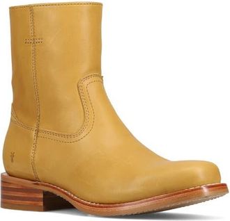 Frye Campus Suede Plain Toe Zip Boot in Banana at Nordstrom, Size 10.5
